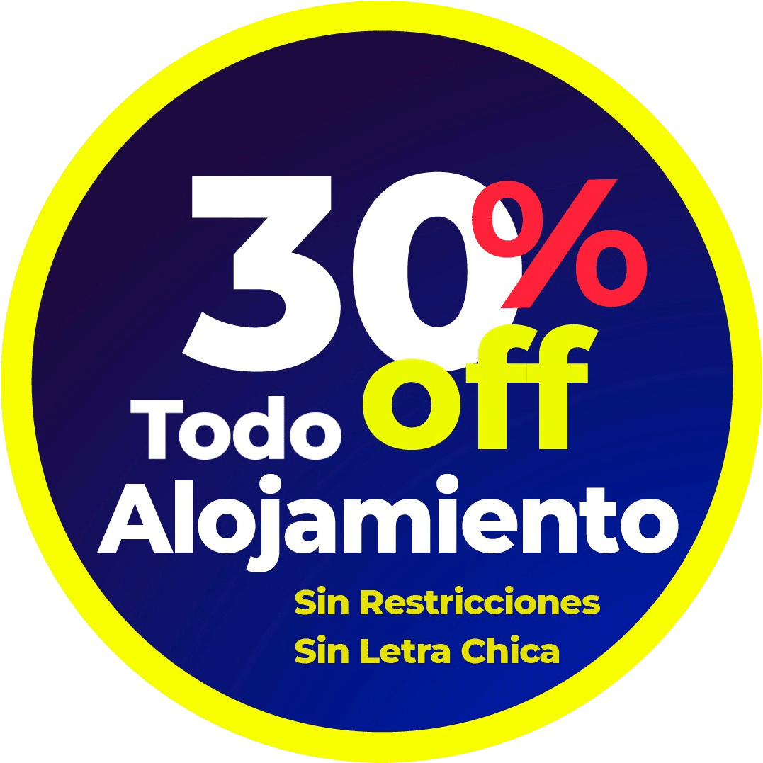 BLACK SALE 2026 - Alojamiento con 30% dcto
