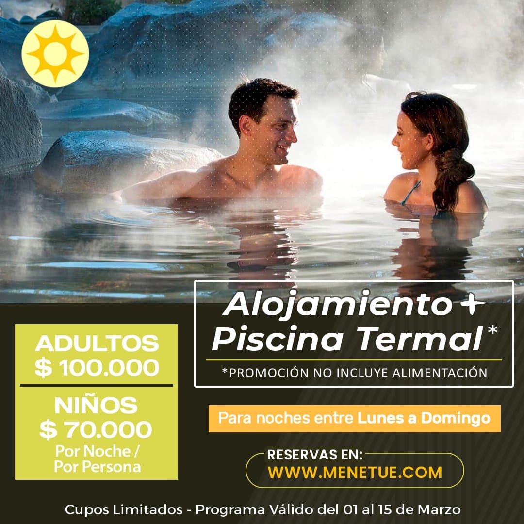 Alojamiento con Piscina Termal Sin Pensión – Marzo (del 01 al 15)